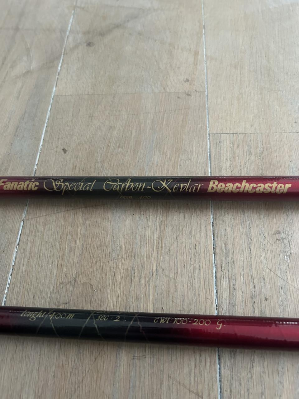 Te koop 2x Shakespeare fanatic speciaal Carbon kevler beachcaster zeehengel