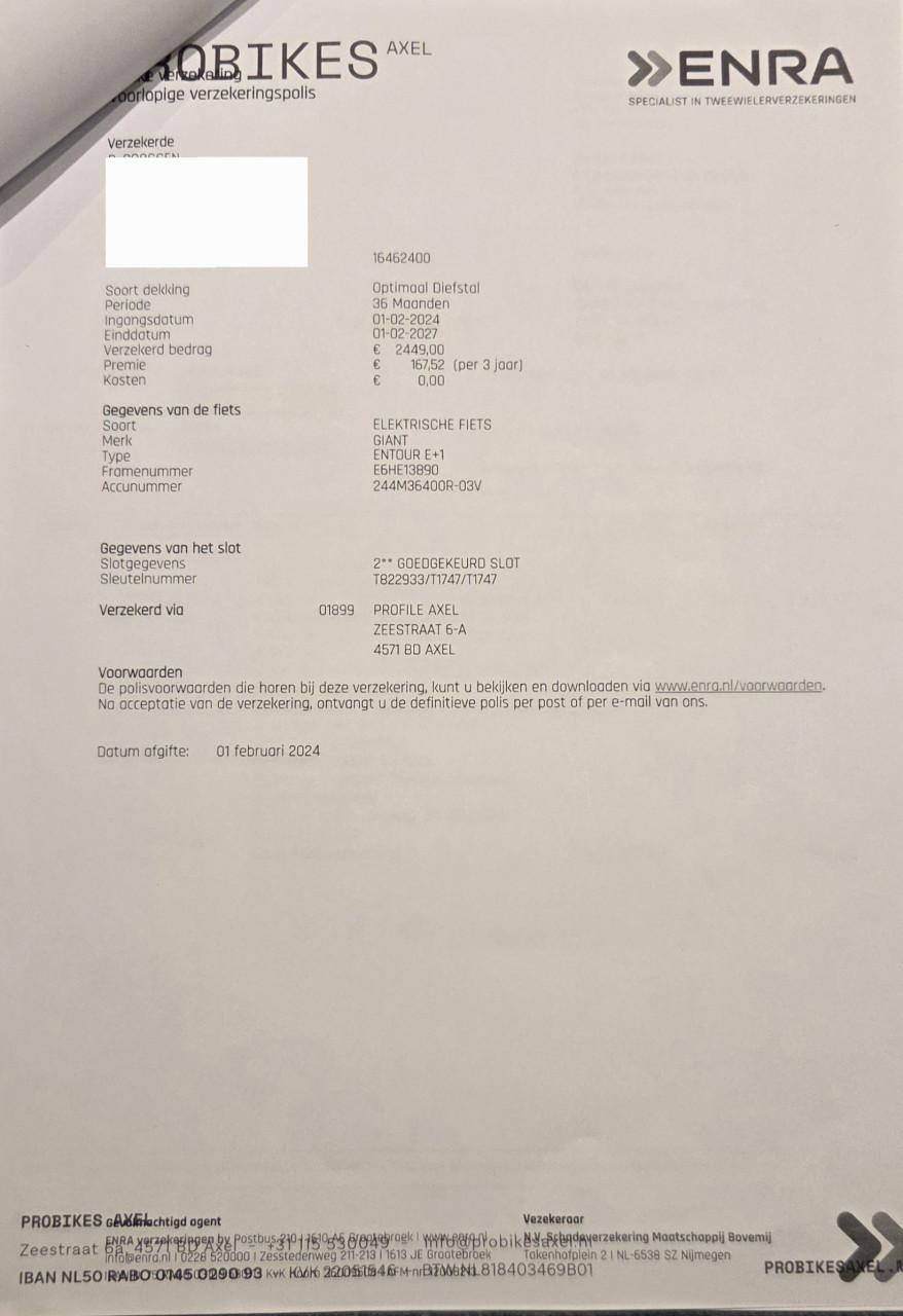 Elektrische Giant Entour 1+ Damesfiets