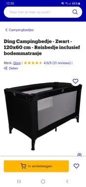 Campingbed en matras