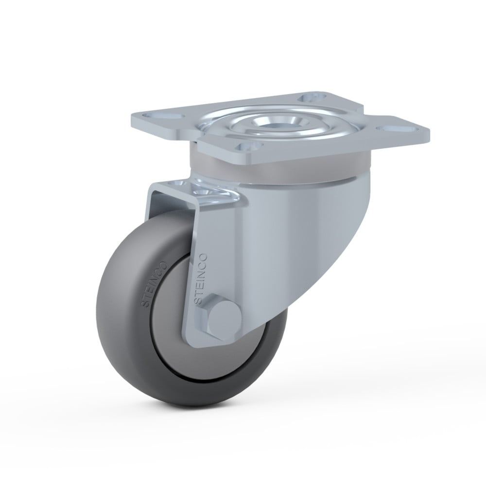 Zwenkwiel 50mm met montageplaat (nieuw), merk Steinco