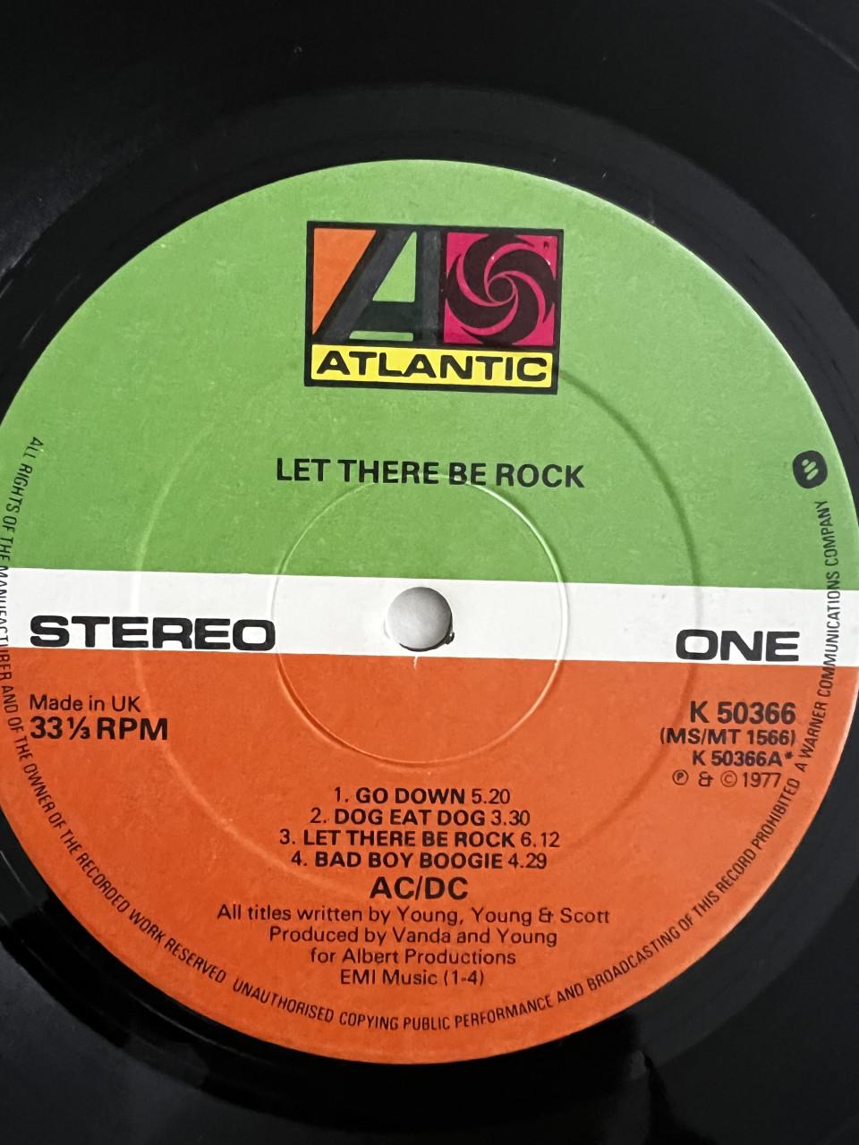 ACDC LP Uk persing 1977