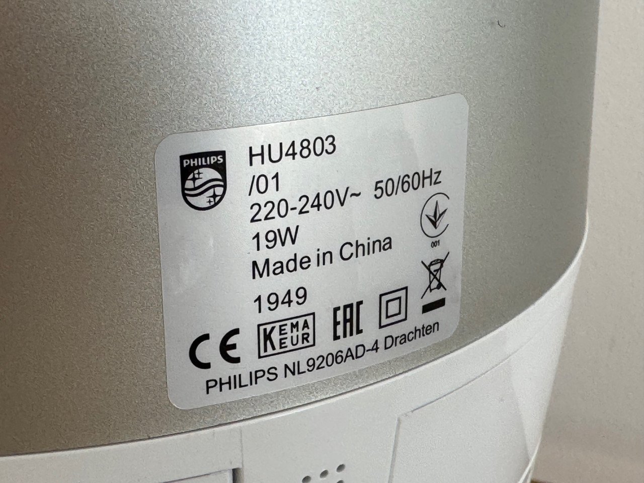 Kwaliteits-luchtbevochtiger in top staat  PHILIPS HU4803/01, brandschoon