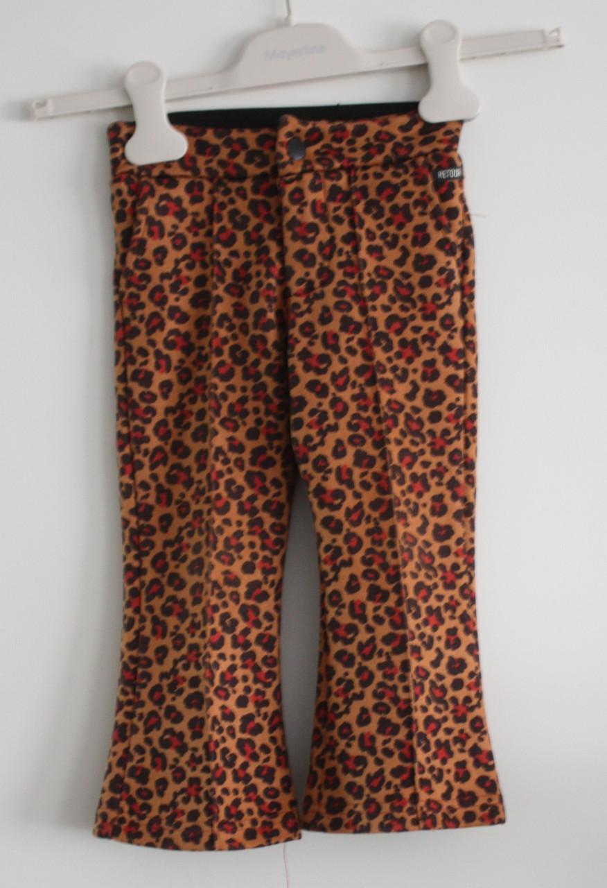 Luipaard print broekje  maat 92-98