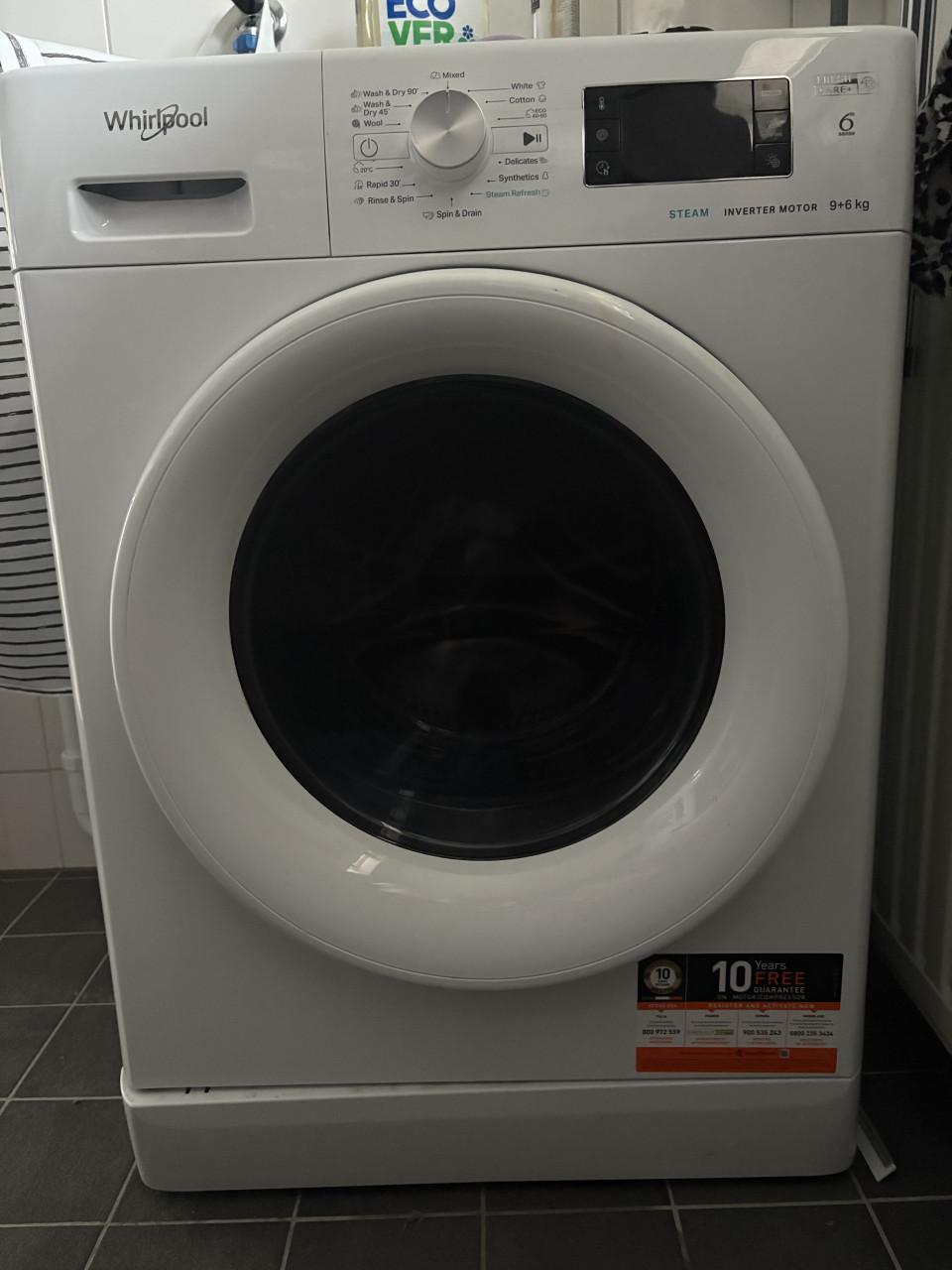 Whirlpool was/droog combinatie