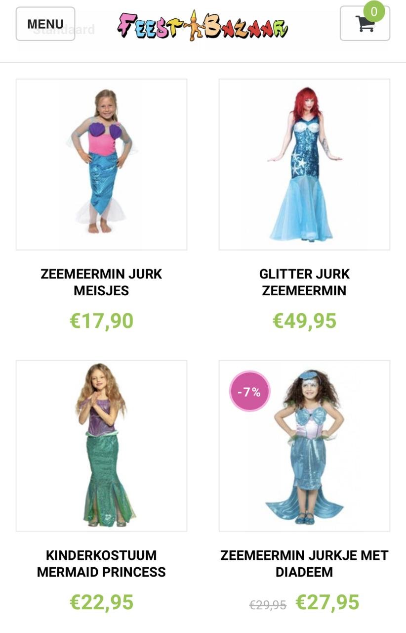 Nieuw ! Maat 164 Mooie Groene Prinses Ariël Zeemeermin Jurk