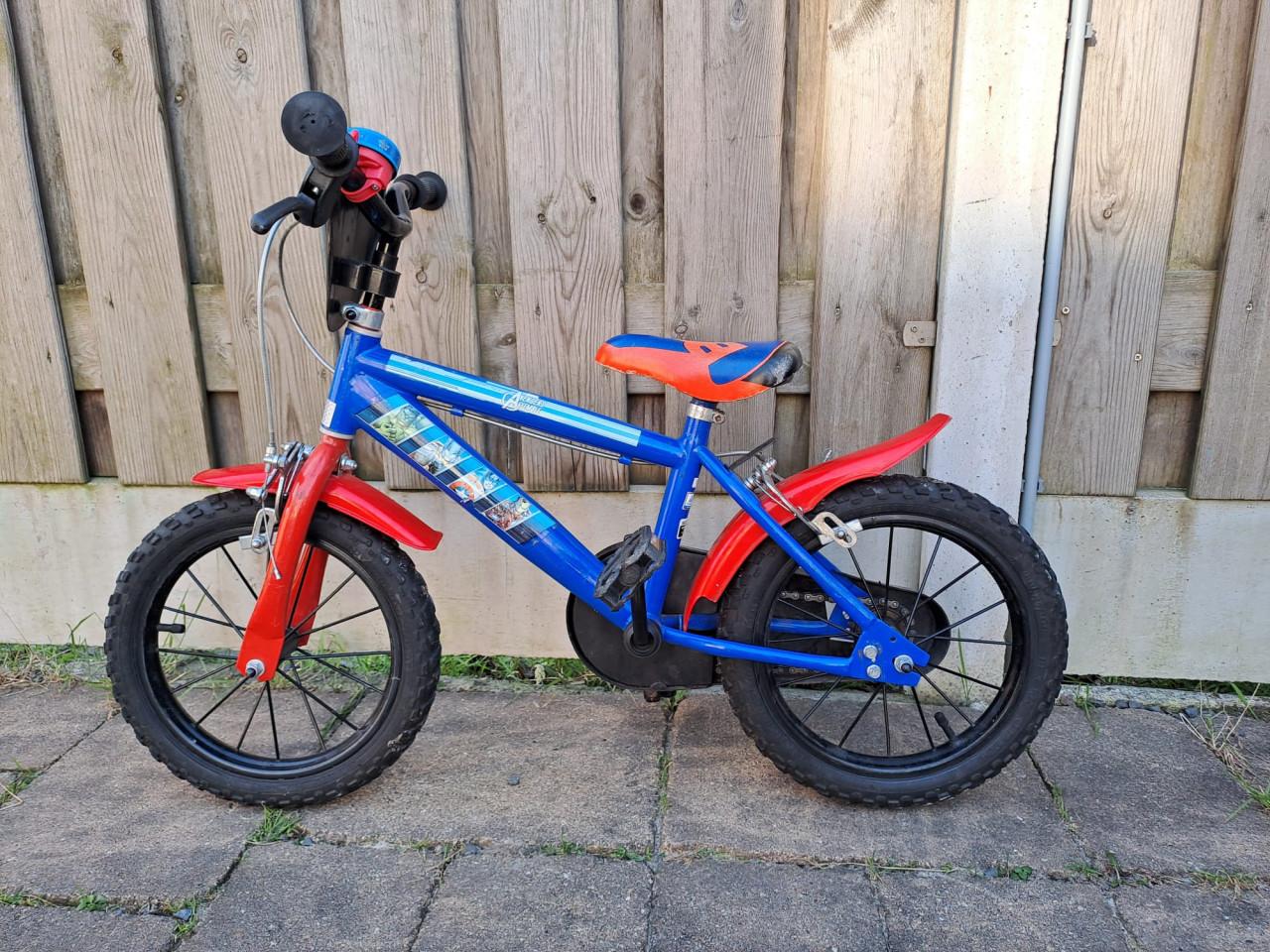 Fiets 14 inch, dubbele handrem