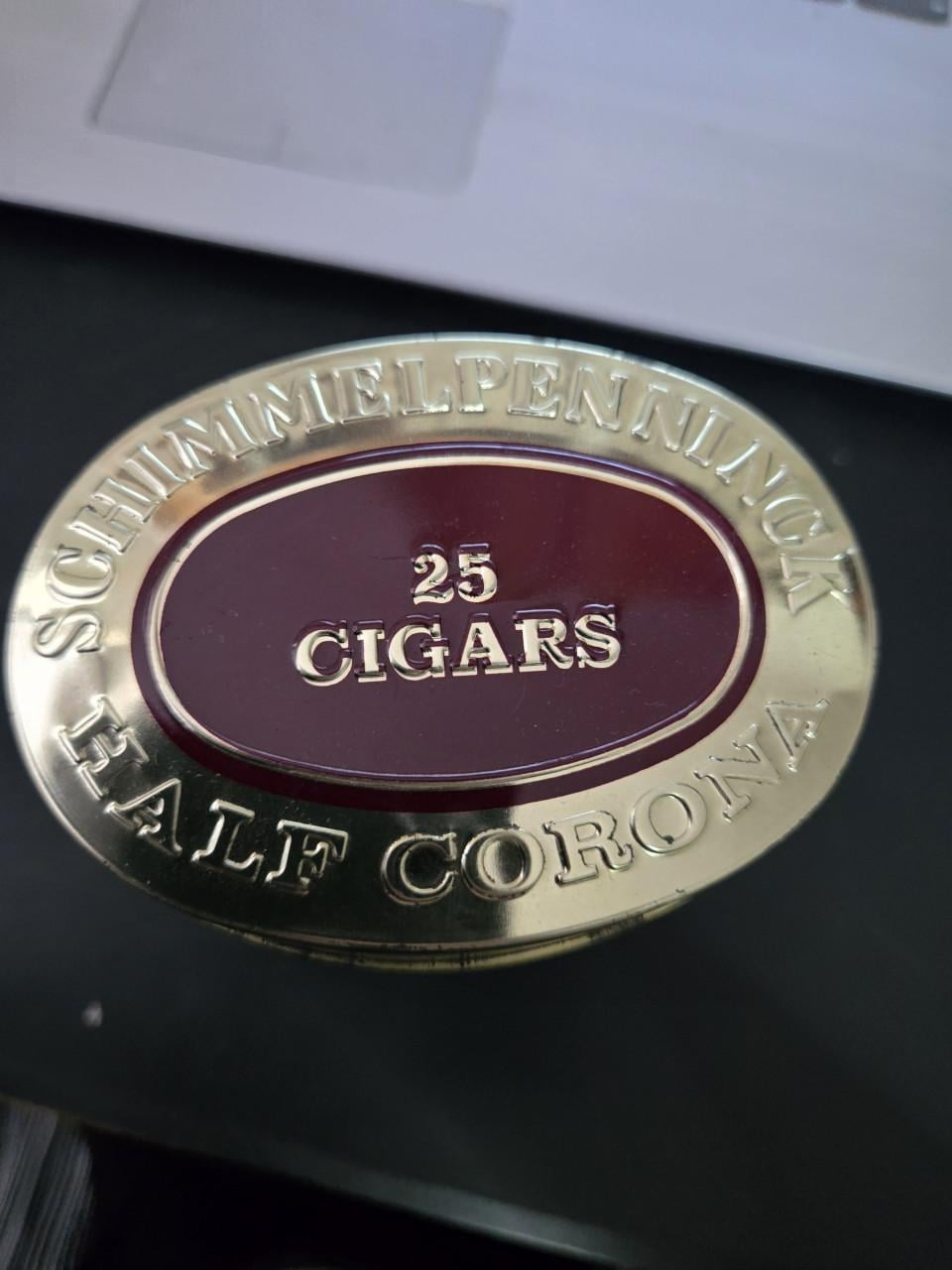 Vintage Schimmelpenninck Half Corona sigarenblik Leeg