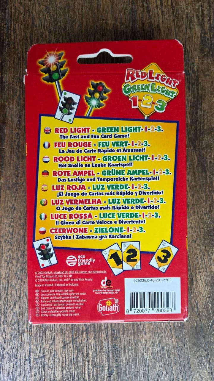🎈Goliath Red Light Green Light 1-2-3 kaartspel.