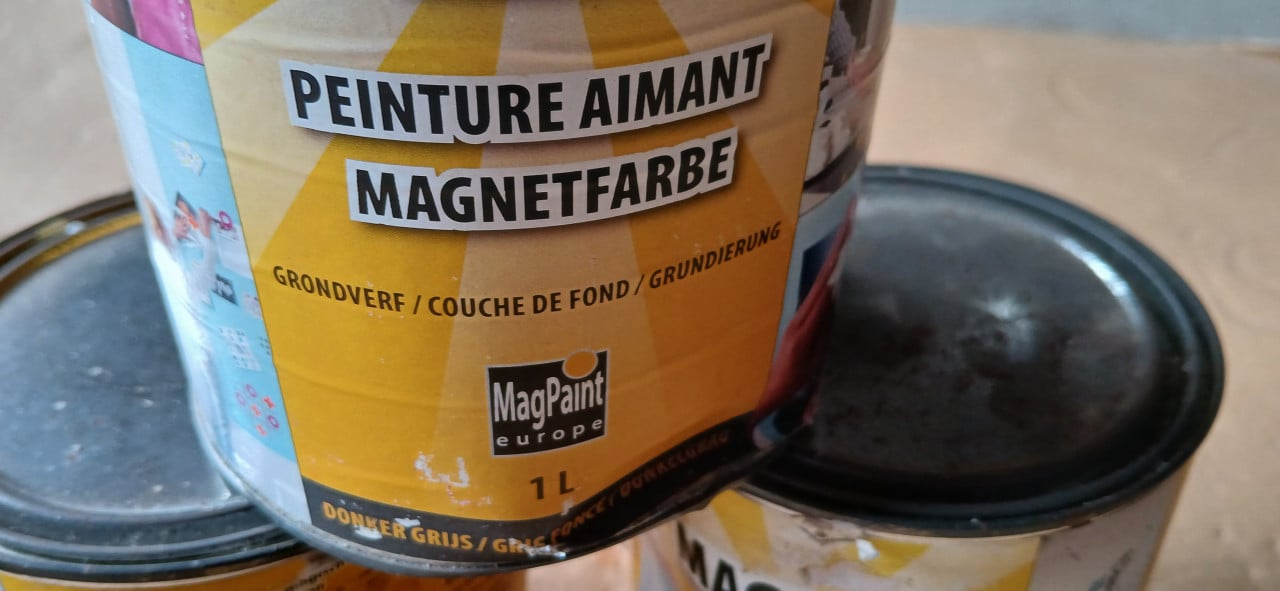 Magneetverf 4ltr donkergrijs