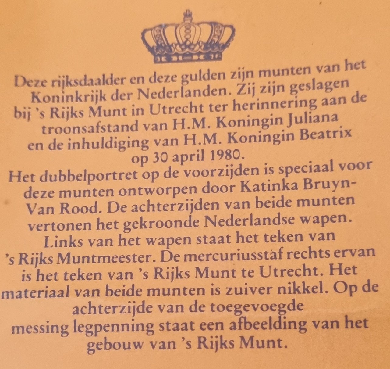 4 cassettes RIJKSMUNT APRIL 1980