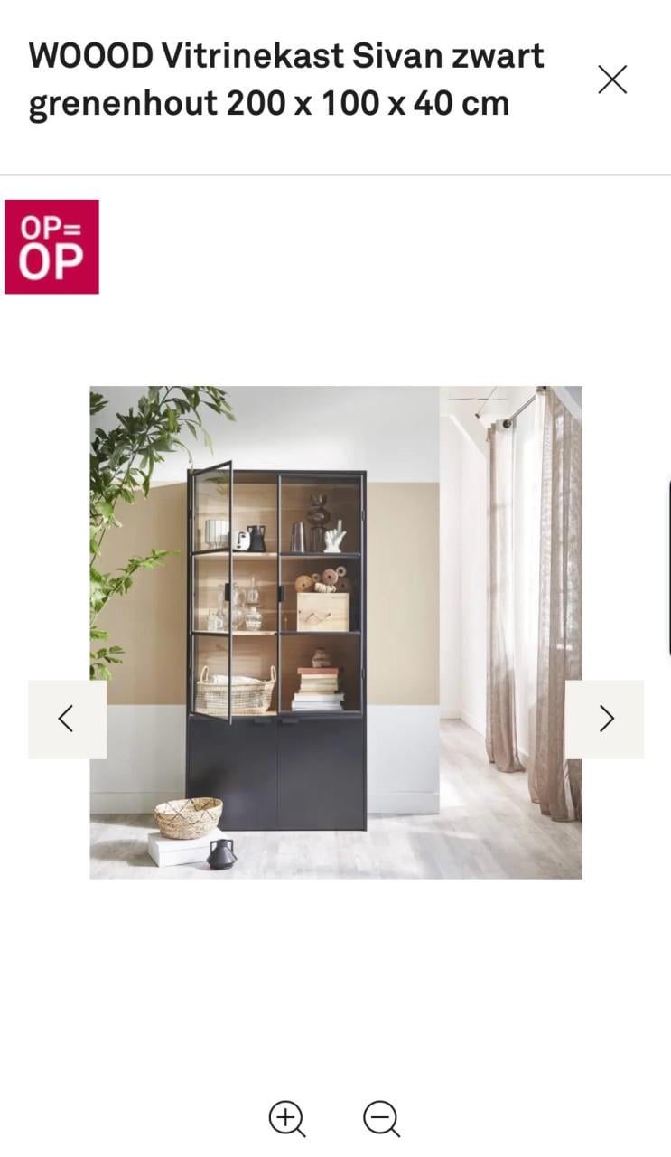 Vitrinekast WOOOD