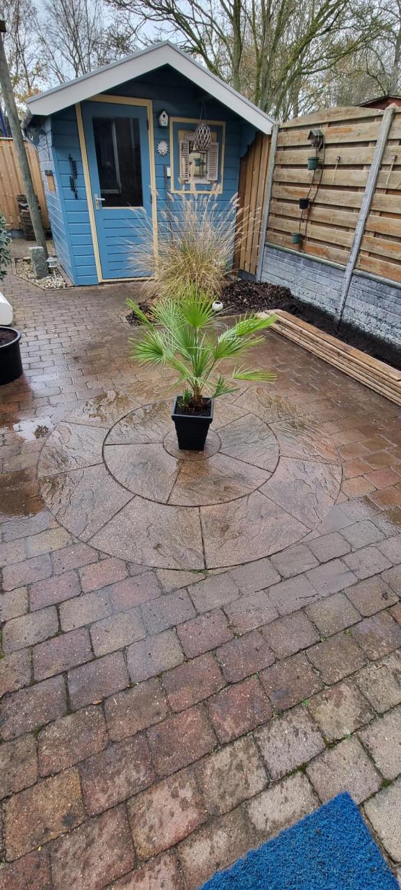 Koppelstones 21x14x6 kleur bont en prachtige cirkel 2 meter