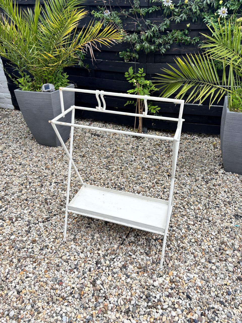 Brocante handdoeken rek