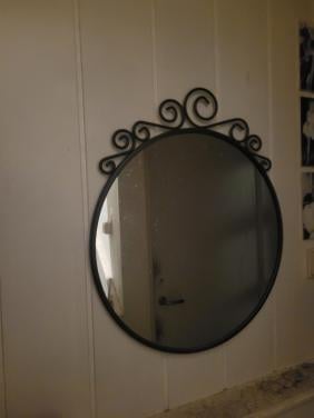 Spiegel +/-50 cm doorsnee.