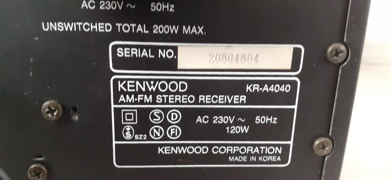 Kenwood KR-A4040 AM/FM Stereo Receiver