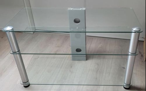Modern glazen TV-meubel strak en stijlvol