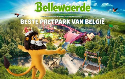 Pretpark/dierentuin/natuurpark Bellewaerde in Ieper (België).