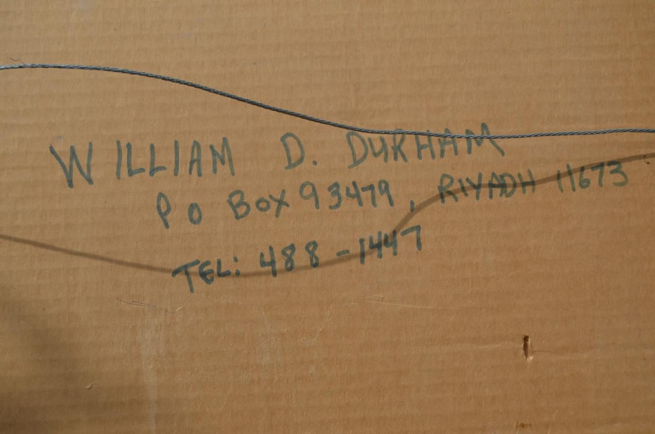 Aqua 'Huizen bij Riyaad' Saudi Arabië W. D. Durham