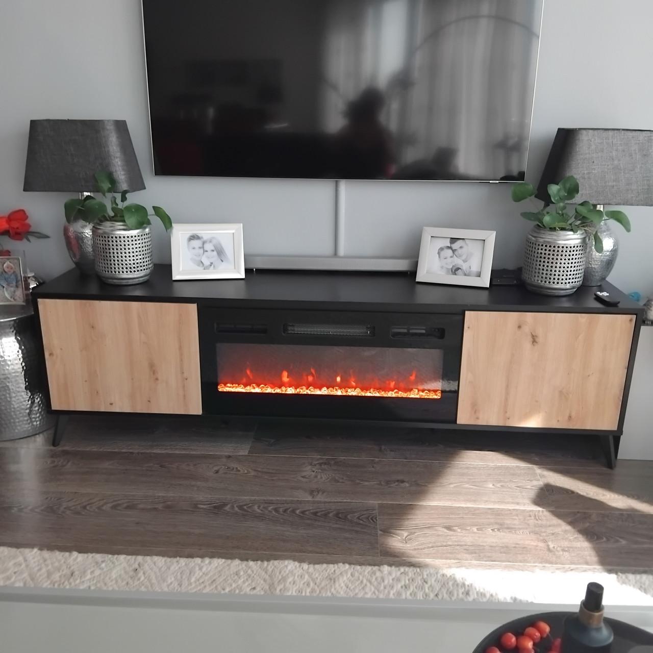 TV meubel met elektrisch haardje