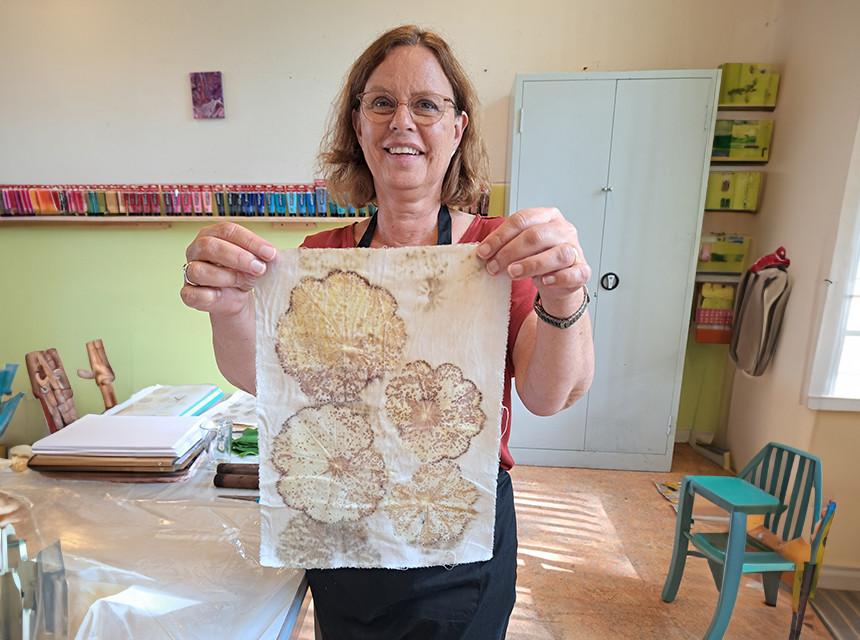 Workshop Ecoprinten op stof en papier 13 december