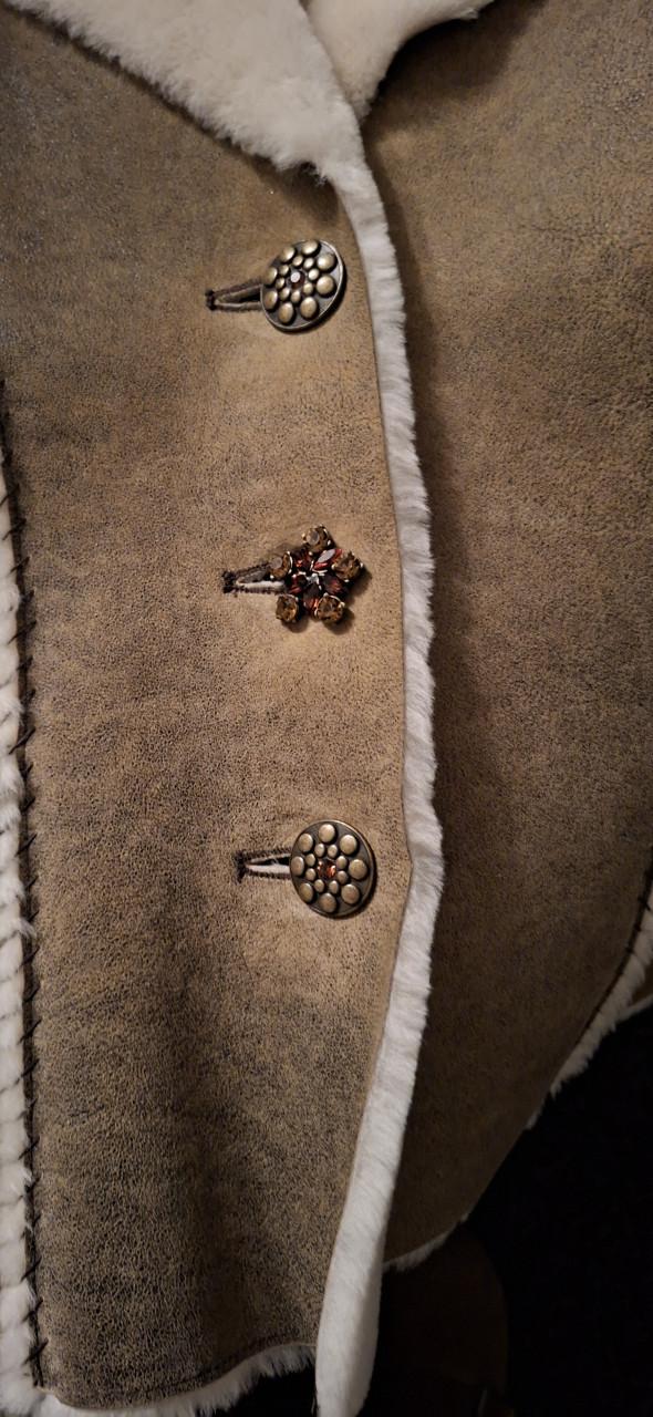 Stijlvolle shearling jas - warm, chic & uniek