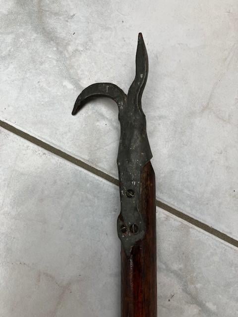 Antieke Haakstok voor boot.