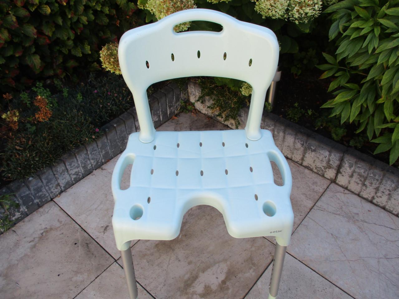 Zgan Etac kunstof douchestoel in hoogte instelbaar met antislip doppen