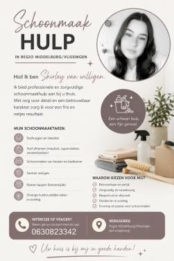 Schoonmaaker aangeboden