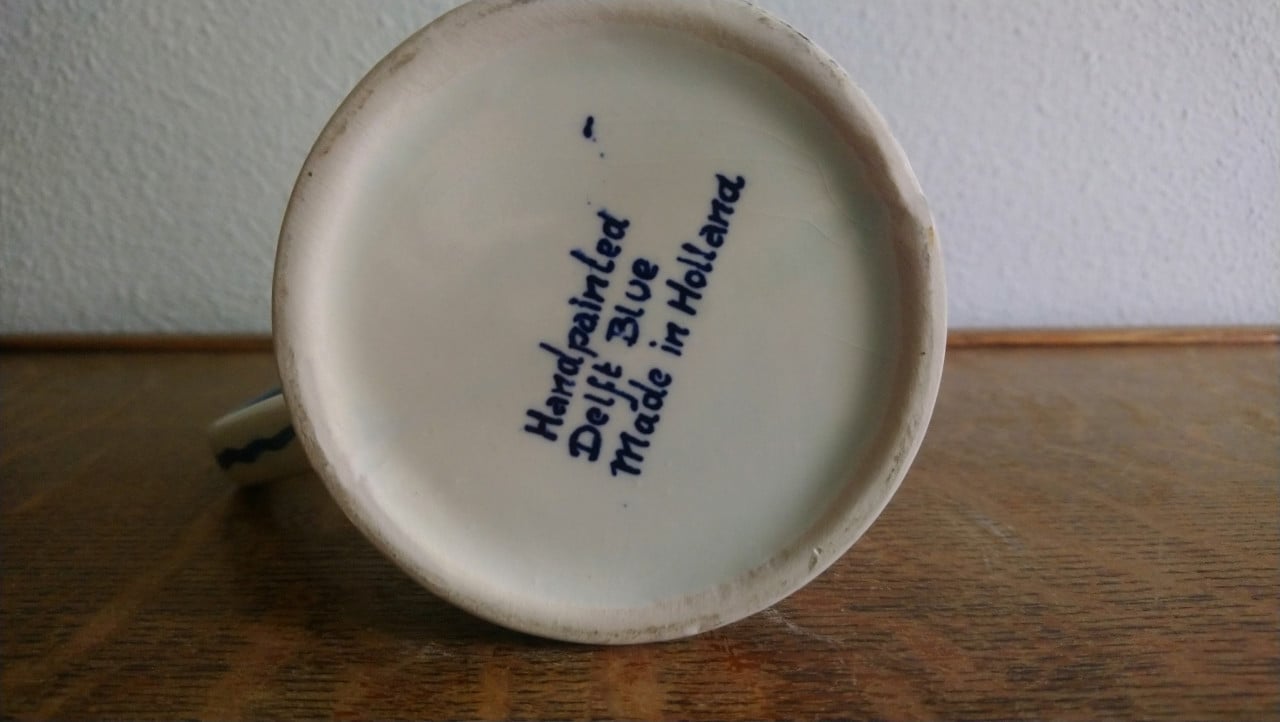 Bierpul Delfts Blauw, h 13 cm
