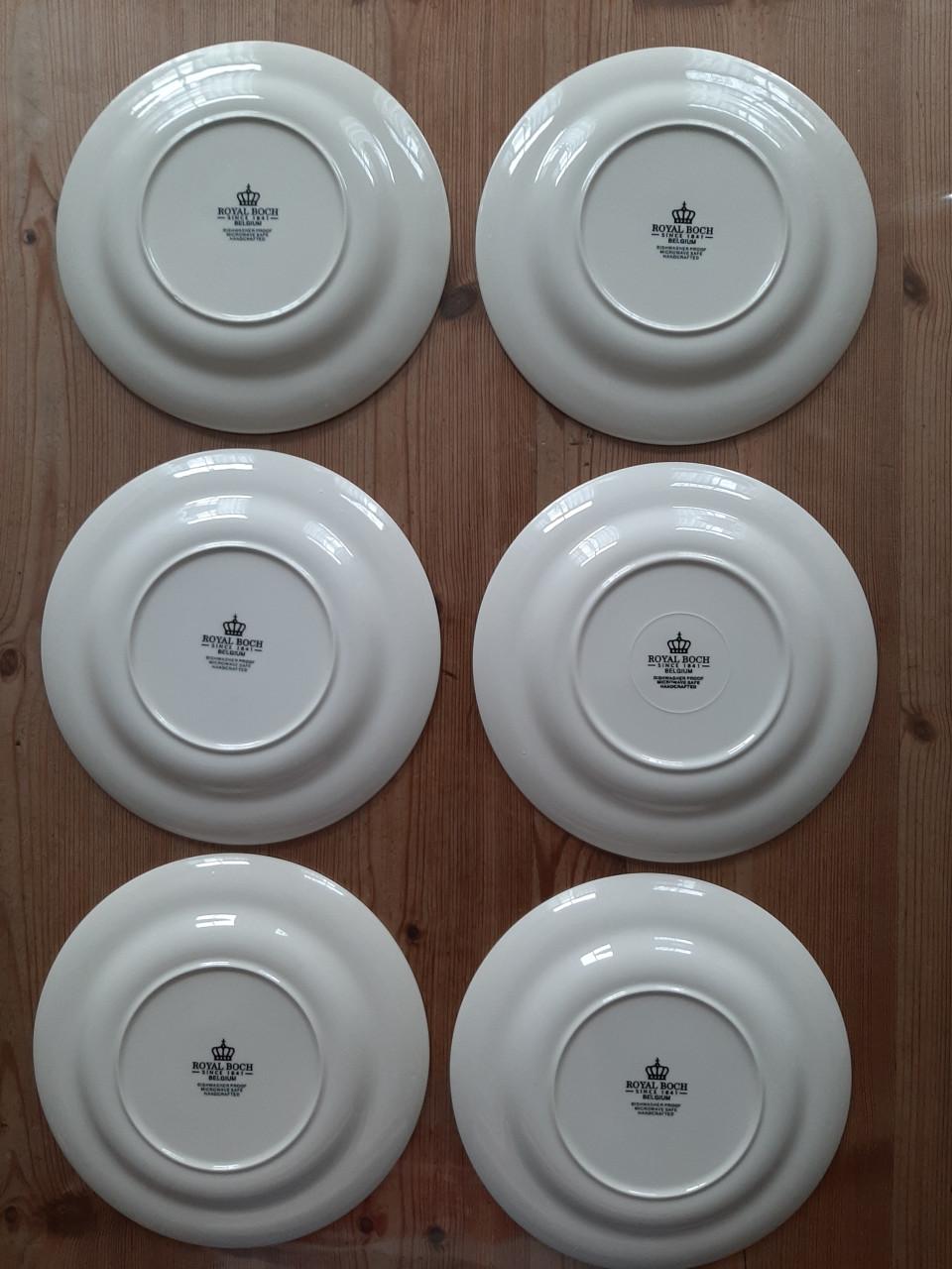 ROYAL BOCH - 6 ONTBIJT BORDJES - DIA 21 CM