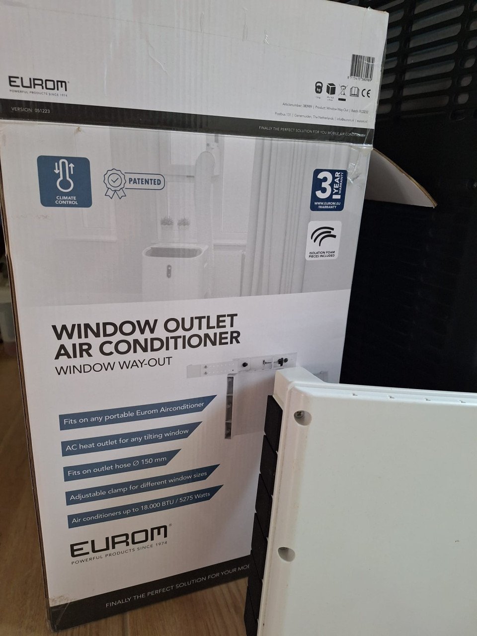 Eurom Coolperfect180 wifi Airconditioner tevens te gebruiken als verwarming