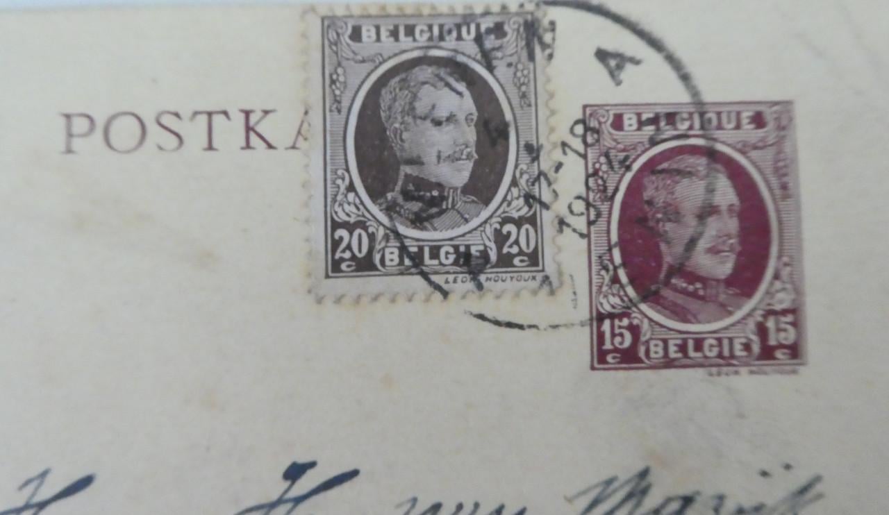 Briefkaart, 1924, Meenen (B) – Sluis