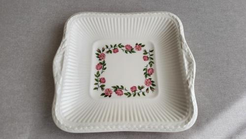 Wedgwood Rosalind vierkante schaal gebakschaal - NIEUW