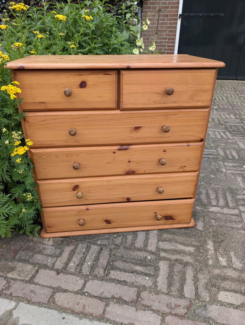 Grenen ladenkast