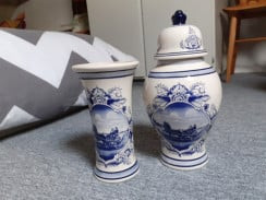 2 delig kaststel delfts blauw