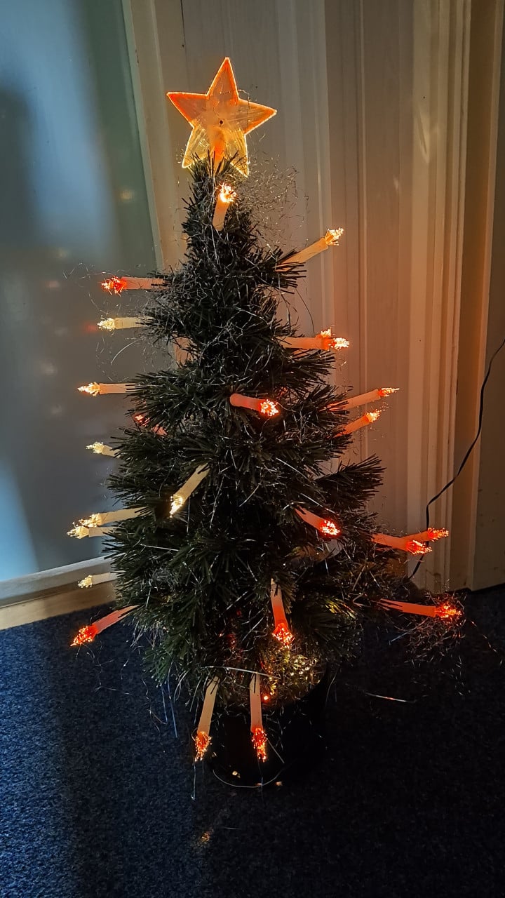 Kerstboom klein met verlichting