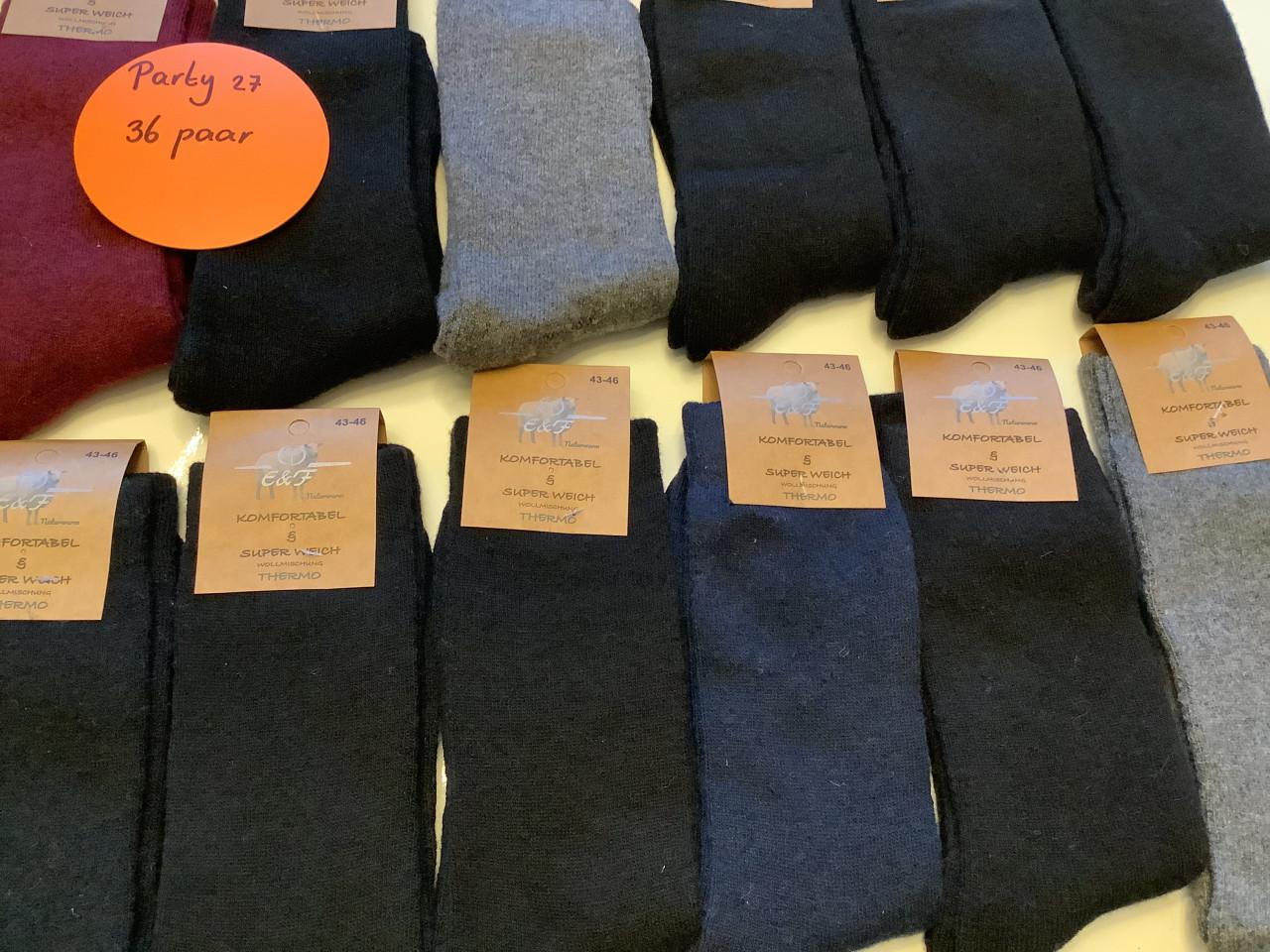 Partij heerlijk warme wollen sokken. ( partij 27)