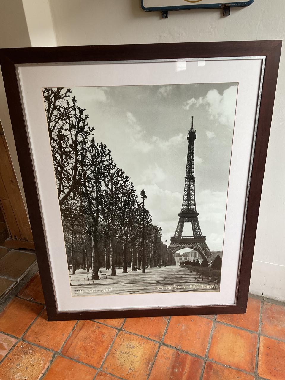Vintage foto Eiffeltoren in lijst