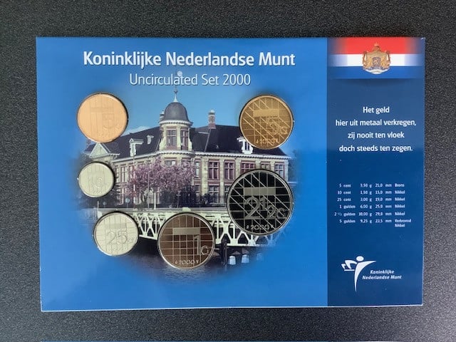 Nederland, UNC jaarset 2000 en 2001.