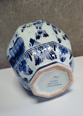 KASTSTEL Delfts Blauw 247 antieke vaas / pot