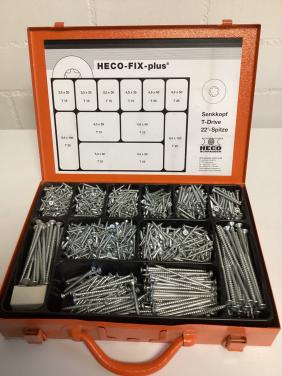 Nieuwe stalen koffer met Heco schroeven