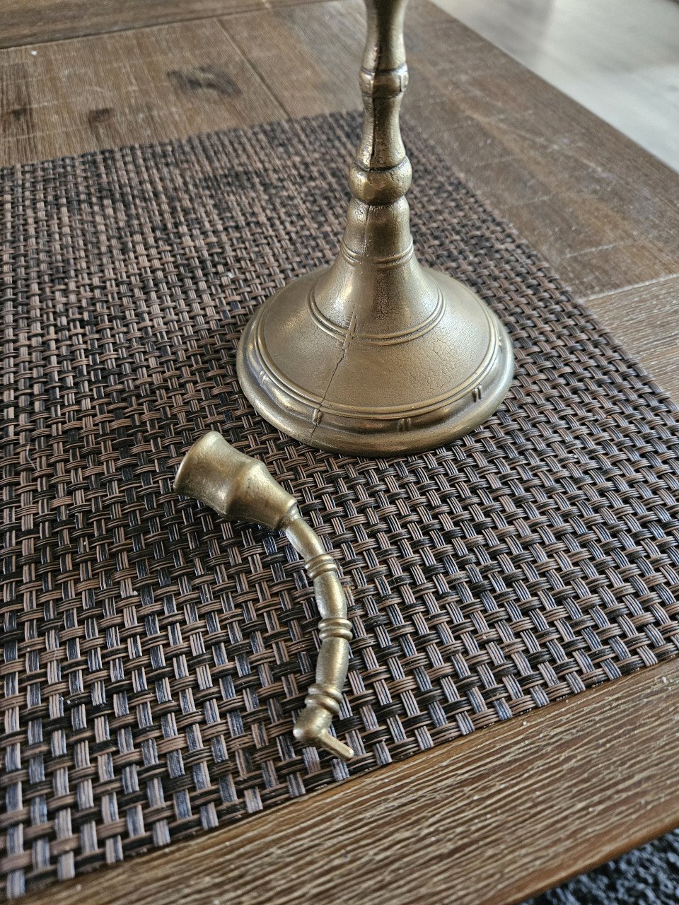 Prachtige joodse chanoekia negenarmige kandelaar van messing...