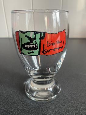 Herman Brood Bierglas ‘Bier van Brood’ Nieuw