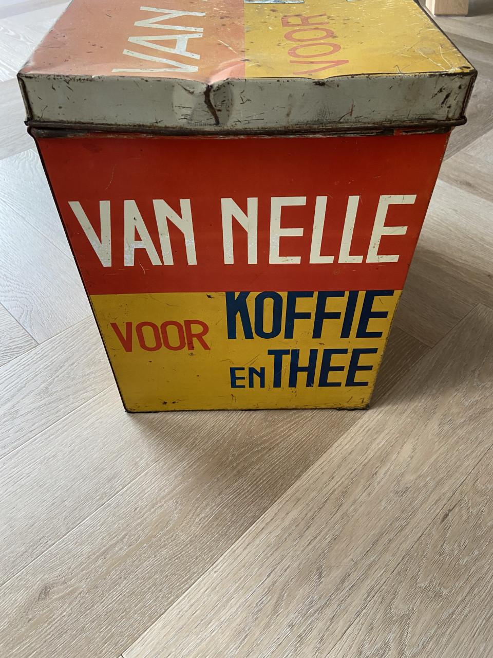 Van Nelle koffie en thee blik.