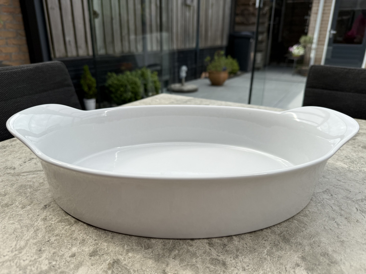 NIEUWE Prachtige grote ovenschaal. Voor 10 pers of meer.