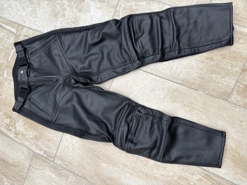Motorbroek - zware kwaliteit leer - dames - maat 42