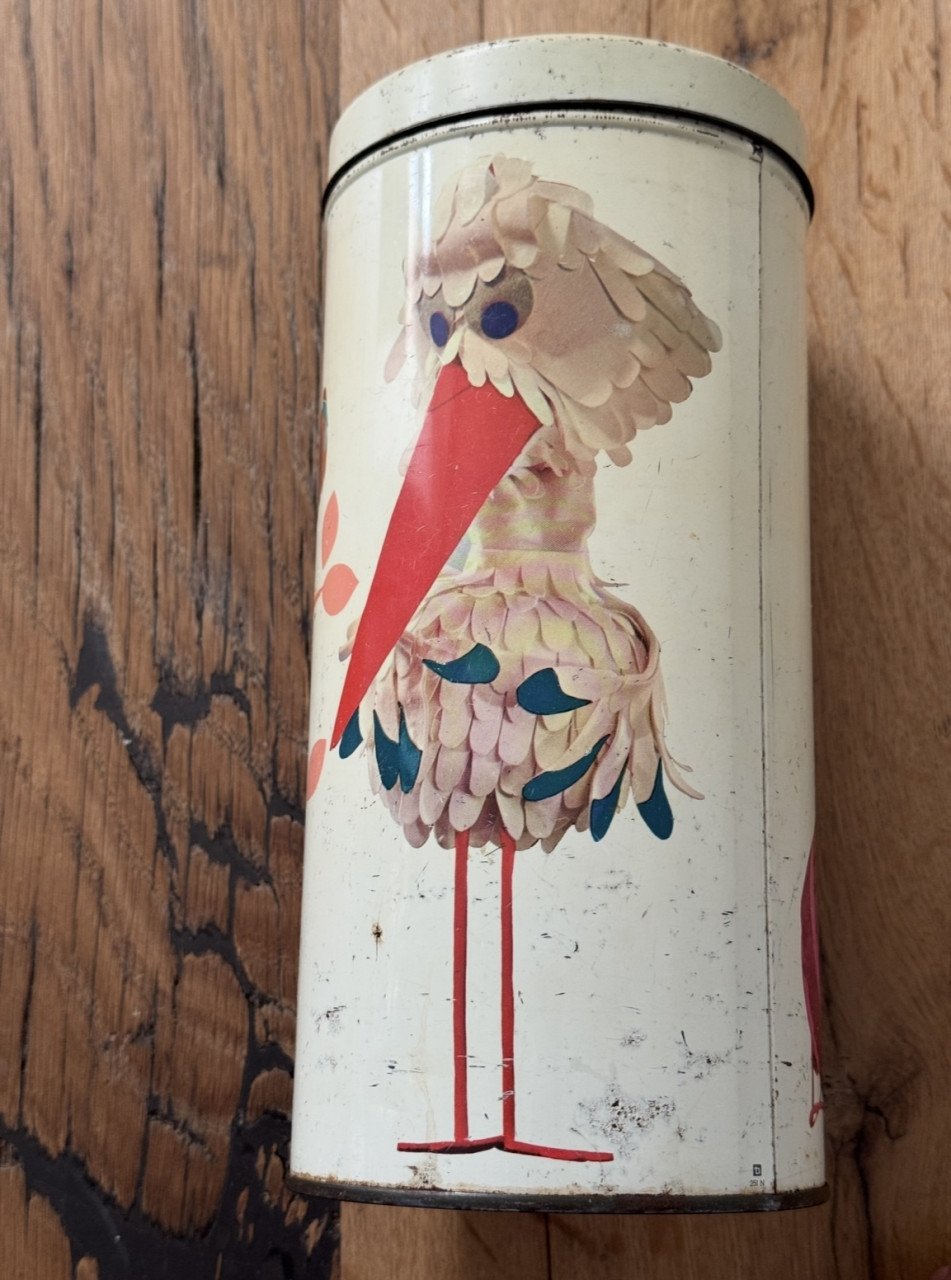 Vintage beschuitbus van bolletje