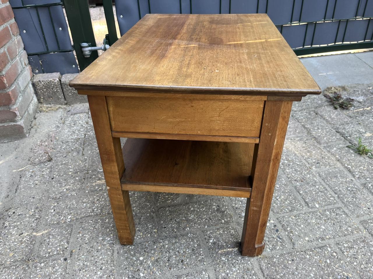 Deens teakhouten bijzettafeltje Vintage