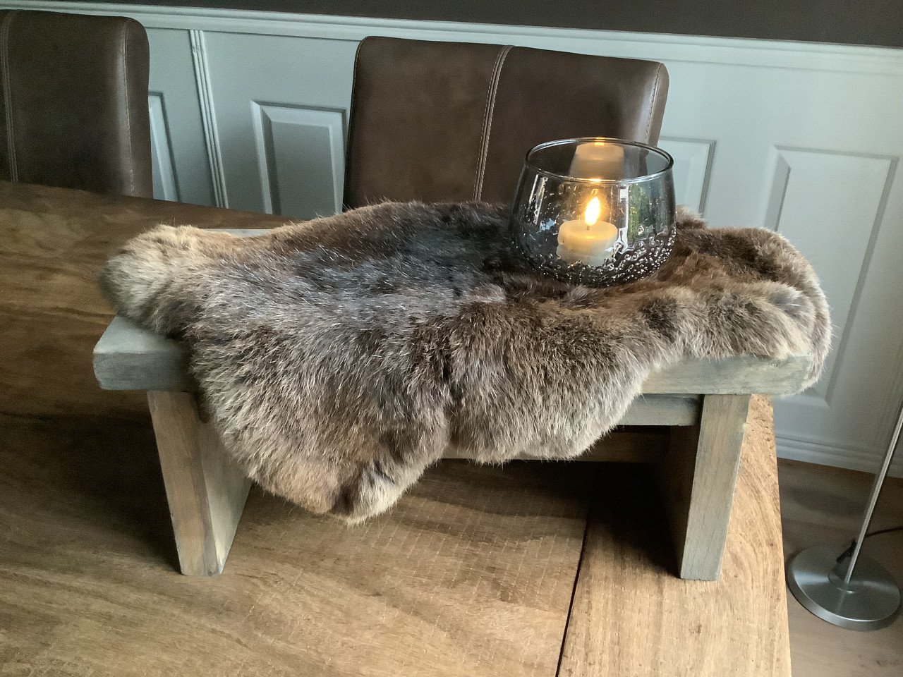 Krukje met vachtje decoratie