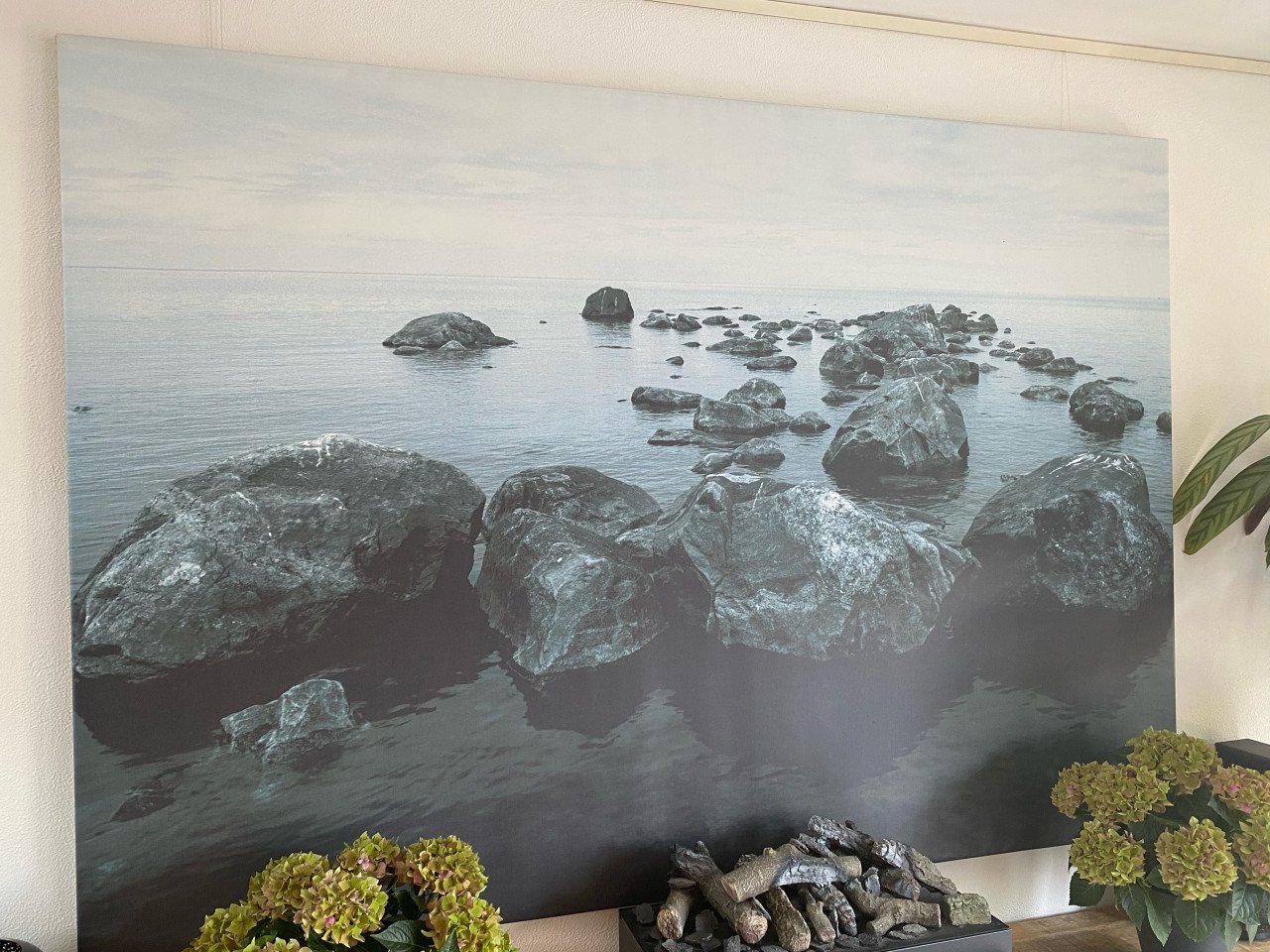 2 x foto’s op canvas 200 x 140 cm
